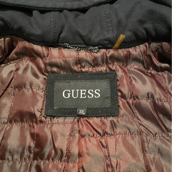 Men’s Guess Pea Wool Coat - Picture 6 of 8